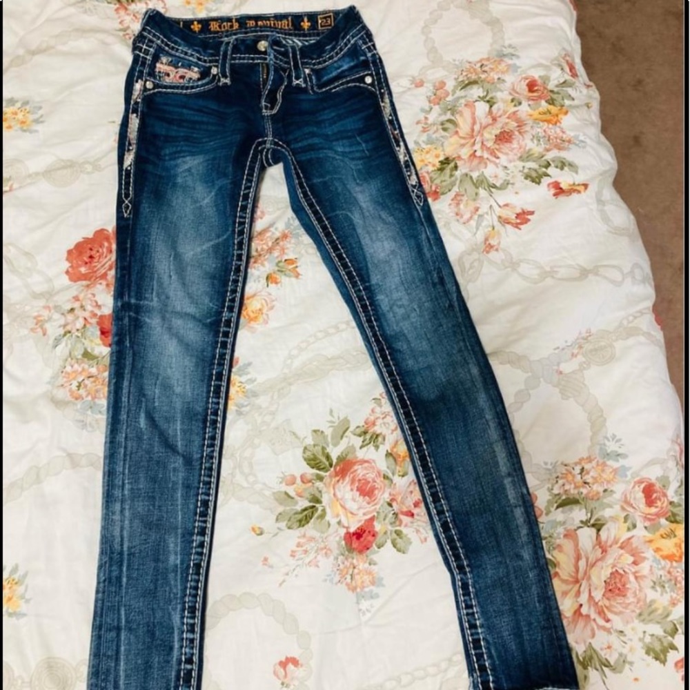 Rock revivals size 23 skinny